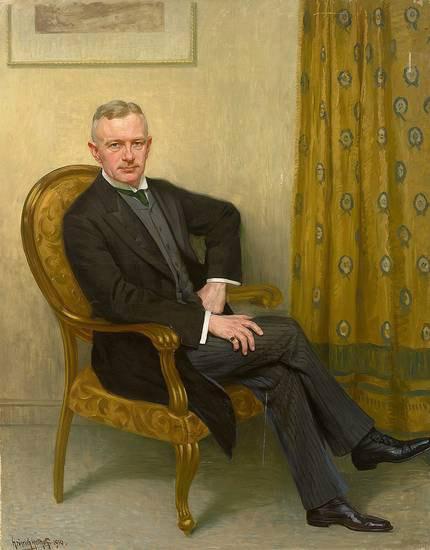 Portrait des kaiserlichen Kammerherrn von Winterfeldt, in Armlehnstuhl sitzend
